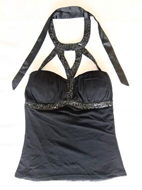 Sequin Detailed Halter Top